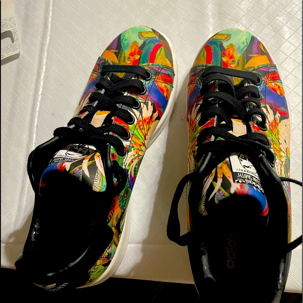 Rare tropical bird print Stan Smith Adidas